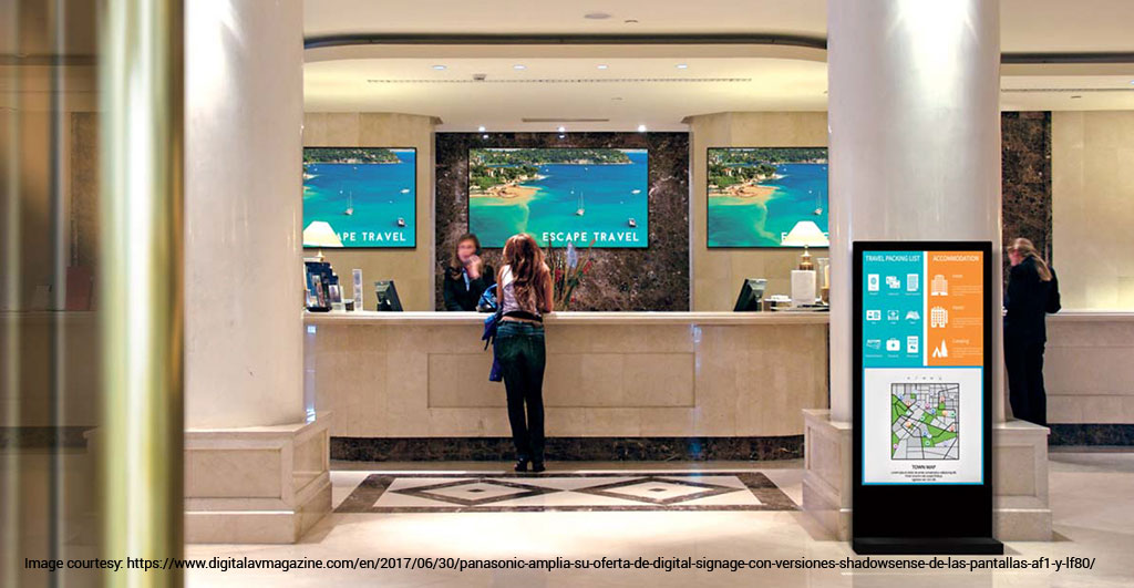 Digital signage for hospitality services business to increase your business