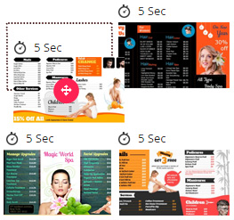 Set individual time frame for every frame.